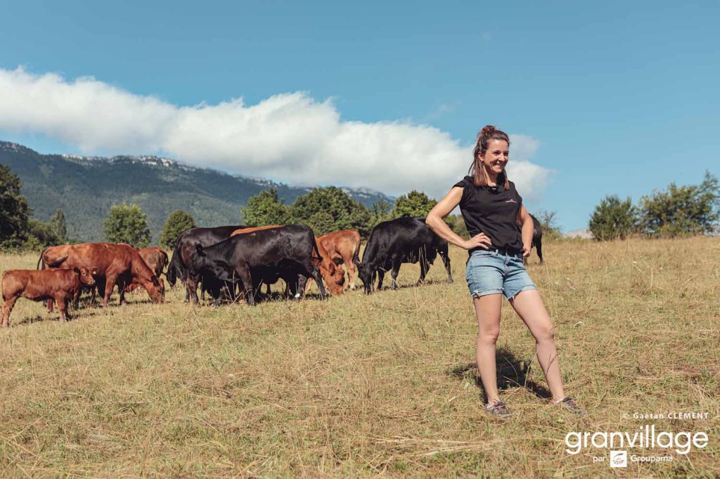 Amandine Vial éleveuse de vaches et volailles