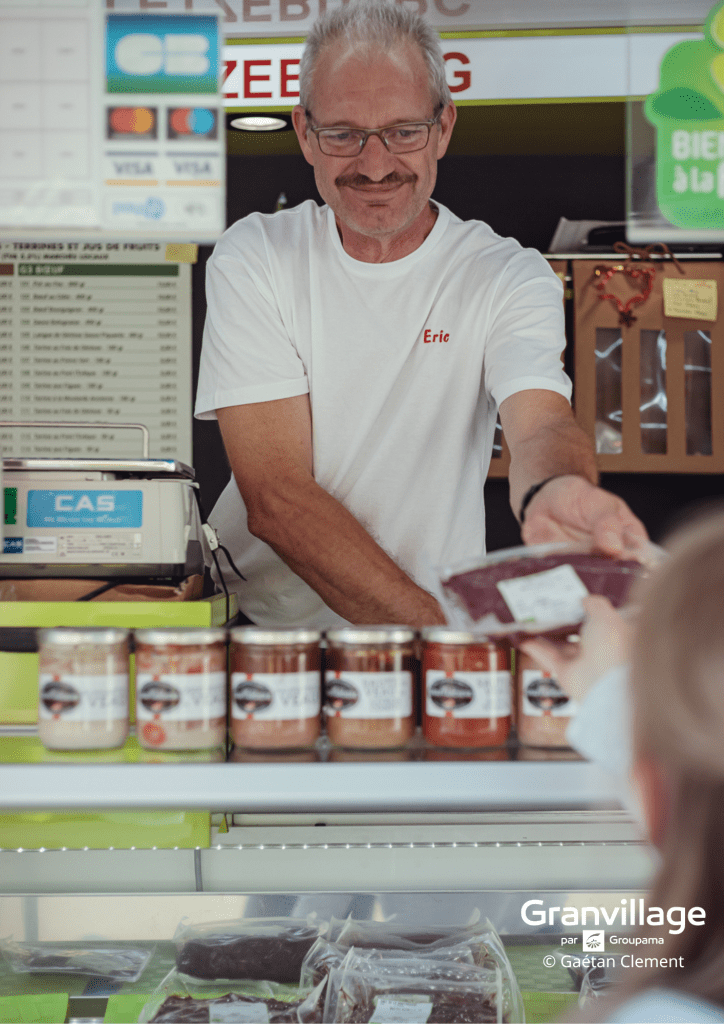 eric vend ses produits en circuit court