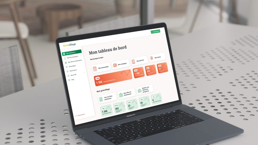 écran de gestion granvillage
