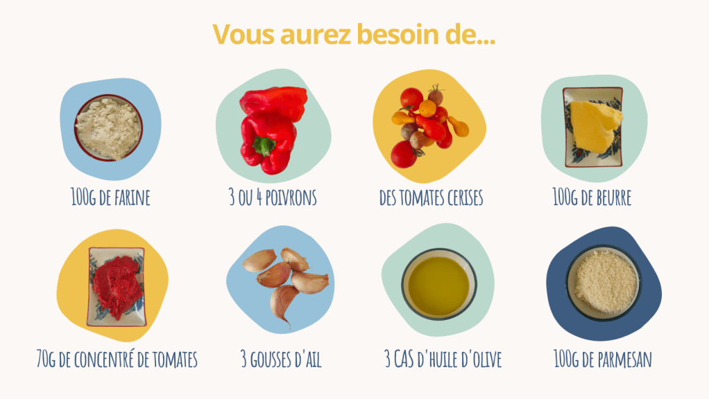 crumble aux poivrons