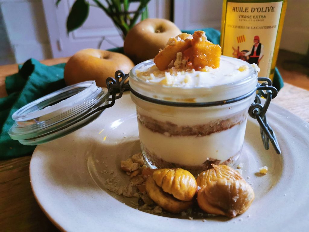 cheesecake pommes huile d'olive